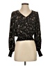 Mine 100% Polyester Black Long Sleeve Blouse Size S - photo 1