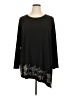 Susan Graver Black 3/4 Sleeve Top Size 1X - photo 1