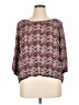 Xhilaration 100% Polyester Burgundy 3/4 Sleeve Blouse Size XL - photo 1
