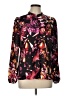 Worthington 100% Polyester Print Black Long Sleeve Blouse Size L - photo 1