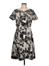 Talbots Print Gray Casual Dress Size 10 Petite - photo 1