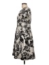 Talbots Print Gray Casual Dress Size 10 Petite - photo 5