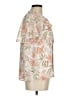 CeCe Floral Ivory Short Sleeve Blouse Size M - photo 4