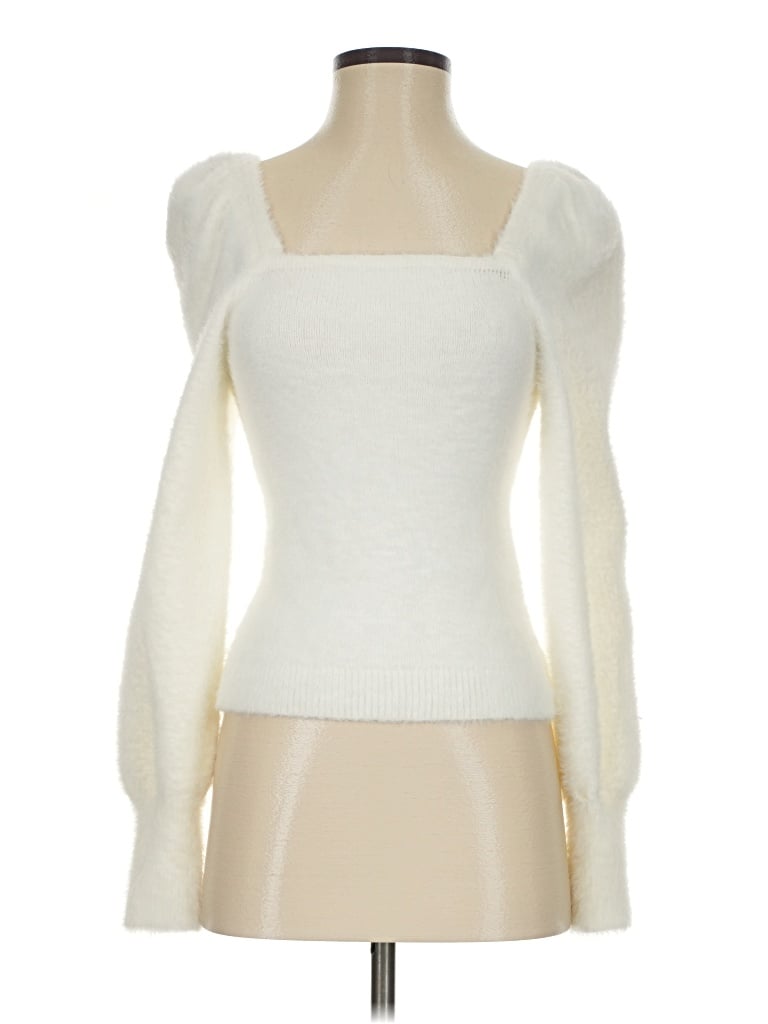 Pre-owned H&m Pullover Sweater In Ivory