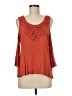 Shyanne 100% Rayon Orange 3/4 Sleeve Blouse Size M - photo 1