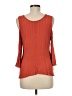 Shyanne 100% Rayon Orange 3/4 Sleeve Blouse Size M - photo 2