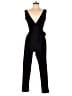 Outrageous Fortune Solid Black Jumpsuit Size 8 - photo 1