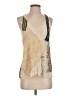 Burning Torch 100% Silk Ivory Sleeveless Silk Top Size P (petite) - photo 1