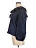 J.Crew 100% Silk Blue Long Sleeve Silk Top Size 6 - photo 5