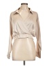 AaKaa 100% Polyester Tan 3/4 Sleeve Blouse Size L - photo 1