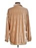 Unbranded Metallic Tan Long Sleeve Blouse Size M - photo 2