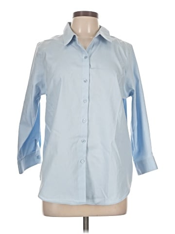 Coldwater Creek 3/4 Sleeve Button-Down Shirt (view 1)