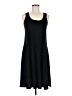Ellen Parker Solid Black Casual Dress Size M - photo 1