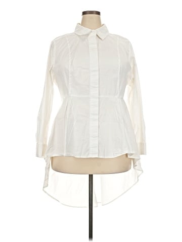 Lane Bryant Long Sleeve Button-Down Shirt (view 1)