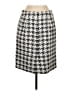 Banana Republic 100% Polyester Houndstooth Gray Formal Skirt Size 8 - photo 2