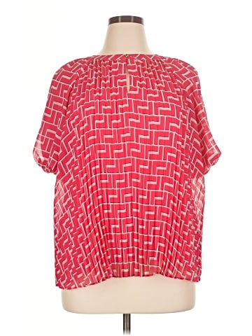 Karl Lagerfeld Paris Short Sleeve Blouse (view 1)