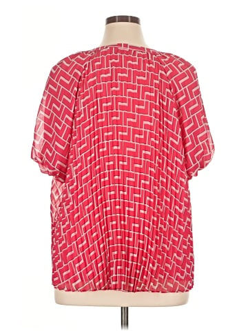 Karl Lagerfeld Paris Short Sleeve Blouse (view 2)