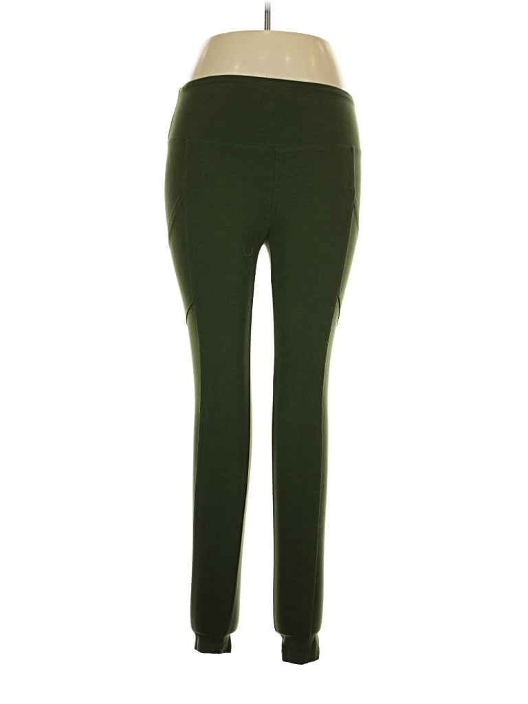 Pre-owned Zenana Active Pants In Green