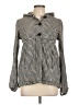 Roxy 100% Cotton Houndstooth Ivory Jacket Size L - photo 1