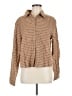 Lioness 100% Cotton Houndstooth Brown Long Sleeve Button-Down Shirt Size M - photo 1