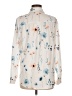 Unbranded Floral Ivory Long Sleeve Blouse Size M - photo 2