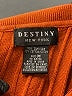 Destiny Orange Turtleneck Sweater Size M - photo 7