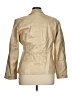 Alfani 100% Leather Metallic Gold Blazer Size XL - photo 2