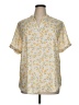 Unbranded Floral Yellow Short Sleeve Blouse Size XL - photo 1