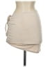 Unbranded Solid Ivory Tan Casual Skirt Size S - photo 2