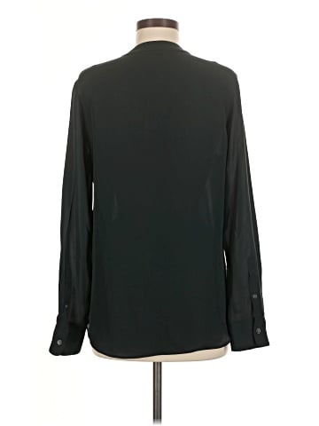 Theory Long Sleeve Silk Top (view 2)