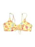 Unbranded Floral Yellow Swimsuit Top Size S - photo 1