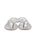 Ann Taylor LOFT Silver Tan Flip Flops Size 10 - photo 2