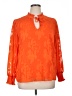 Fred David Orange 3/4 Sleeve Blouse Size XL - photo 1