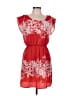 Forever 21 100% Polyester Red Casual Dress Size L - photo 1