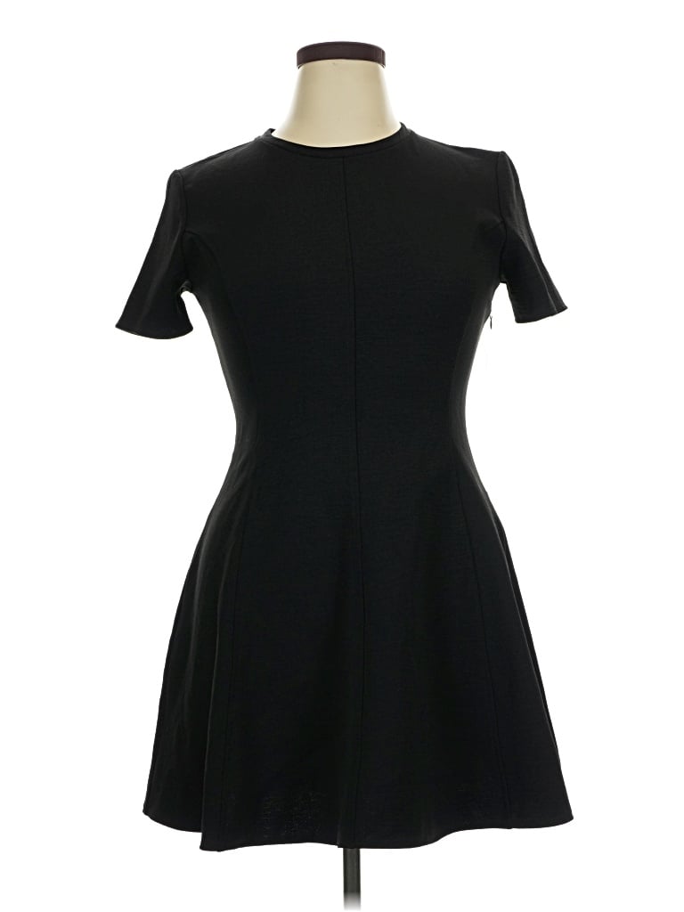 Pre-owned Zara Casual Dress In Black