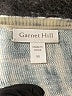 Garnet Hill Print Blue Silk Pullover Sweater Size M - photo 7