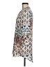 About A Girl 100% Polyester Print Ivory 3/4 Sleeve Blouse Size M - photo 5