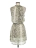 Aqua 100% Polyester Animal Print Ivory Casual Dress Size M - photo 2