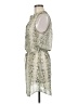 Aqua 100% Polyester Animal Print Ivory Casual Dress Size M - photo 5