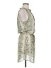 Aqua 100% Polyester Animal Print Ivory Casual Dress Size M - photo 4