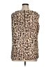 CAbi 100% Polyester Animal Print Brown Sleeveless Blouse Size XL - photo 2