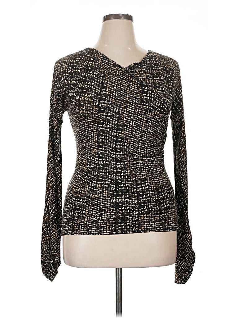 Pre-owned Max Mara Long Sleeve Blouse In Gold