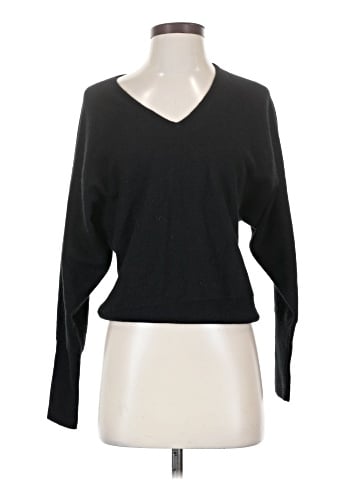 Vertical Design Cashmere Pullover Sweater (view 1)