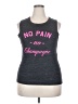 Bella Gray Sleeveless T-Shirt Size 2X - photo 1