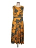 Studio One Paisley Orange Casual Dress Size L - photo 1