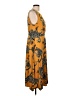 Studio One Paisley Orange Casual Dress Size L - photo 4