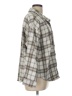 Wishlist Apparel Plaid Gray Long Sleeve Blouse Size L - photo 4