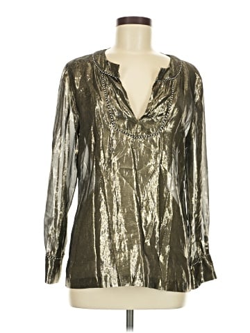 J.Crew Long Sleeve Silk Top (view 1)