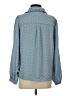 Unbranded 100% Polyester Polka Dots Blue Long Sleeve Blouse Size S - photo 2
