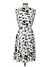 DressBarn Polka Dots Silver Cocktail Dress Size 10 - photo 2